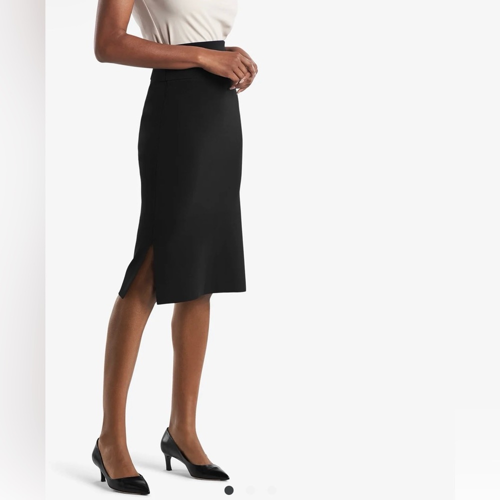 MM LAFLEUR Harlem Skirt Jardigan Knit Black Large New w/Tags